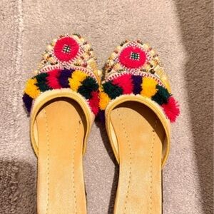 Colorful Embellished Women's Mules